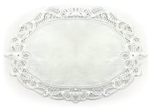 Load image into Gallery viewer, Pair of Batten Lace Traycloths/Runners - 12 x 18 (Oblong or Oval)