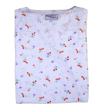 Load image into Gallery viewer, Ladies Combed Cotton Cherries &amp; Flowers Pyjamas (S - XL)