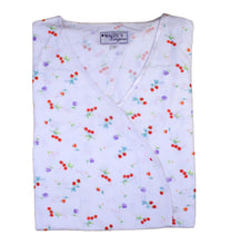 Load image into Gallery viewer, Ladies Combed Cotton Cherries & Flowers Pyjamas (Medium)