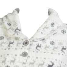 Load image into Gallery viewer, Ladies Soft Fleece Fairisle & Reindeer Pattern Pyjamas (Fuchsia or Silver)