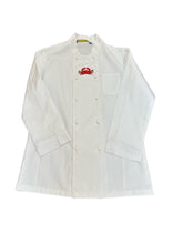 Load image into Gallery viewer, Long Sleeve Embroidered Crab Chefs Jacket XS White (34”)