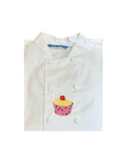 Load image into Gallery viewer, Embroidered Cupcake Bakers Chefs Jacket 44” Large