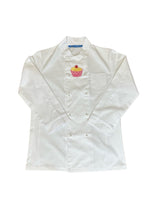 Load image into Gallery viewer, Embroidered Cupcake Bakers Chefs Jacket Extra Small 34”