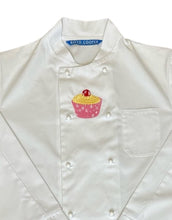 Load image into Gallery viewer, Embroidered Cupcake Bakers Chefs Jacket Extra Small 34”