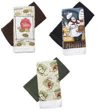 Load image into Gallery viewer, Pack of 2 Tea Towels - 1 Plain & 1 Printed 16" x 26" (3 Designs)