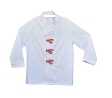Load image into Gallery viewer, Long Sleeve Embroidered Lobster Design Chefs Jacket 44” Large
