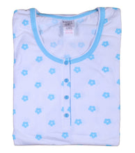Load image into Gallery viewer, Ladies 100% Cotton Flower & Polka Dot Pyjamas S - XL (Aqua or Red)