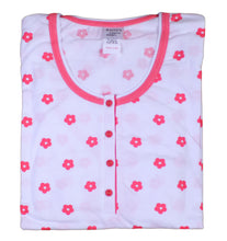 Load image into Gallery viewer, Ladies 100% Cotton Flower & Polka Dot Pyjamas S - XL (Aqua or Red)