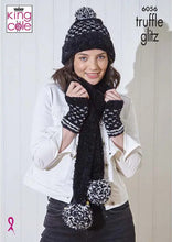 Load image into Gallery viewer, King Cole Knitting Pattern for Women’s Accessories – Hats, Scarf, Hand Warmers & Snood 6056