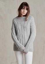 Load image into Gallery viewer, Wendy Aran Knitting Pattern - Ladies Cable Knit Sweater (6158)