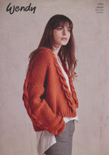Load image into Gallery viewer, Wendy Aran Knitting Pattern - Ladies Cable Knit Coat (6160)