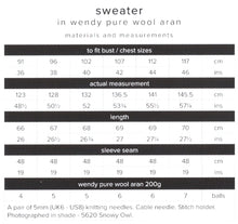 Load image into Gallery viewer, Wendy Aran Knitting Pattern - Mens Cable Knit Sweater (6164)