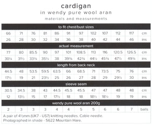 Wendy Aran Knitting Pattern - Ladies Cardigan (6166)