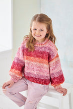 Load image into Gallery viewer, King Cole Knitting Pattern for Kid’s Long Chunky Jacket & Sweater 6198
