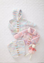Load image into Gallery viewer, King Cole Knitting Pattern Babies Hooded Jacket, Collared Cardigan & Waistcoat (6236)