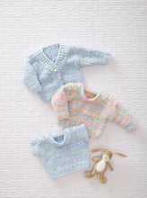 Load image into Gallery viewer, King Cole Knitting Pattern – Baby Sweater, Slipover & Cardigan (6237)