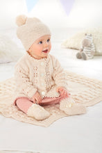 Load image into Gallery viewer, King Cole Double Knitting Pattern Babies Matinee Coat,Cardigan,Hats,Bootees & Blanket (6327)