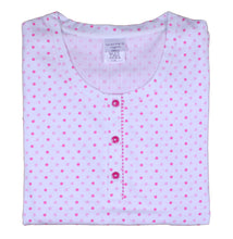 Load image into Gallery viewer, Ladies Polka Dot & Striped 3/4 Length Pyjamas S - XL (Blue or Pink)
