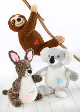 Load image into Gallery viewer, King Cole Knitting Pattern for Koala, Sloth & Kangaroo Toys (9211)