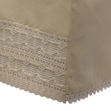 Load image into Gallery viewer, Arm Caps, Chair Back or Settee Back with Wavy Lace Trim (Cream)