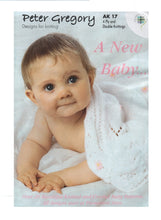 Load image into Gallery viewer, Peter Gregory A New Baby Knitting & Crochet Booklet DK Outfits AK17