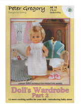 Load image into Gallery viewer, Peter Gregory Dolls Wardrobe Knitting Booklet Double Knitting Dolls Outfits AK18