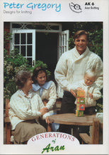 Load image into Gallery viewer, Peter Gregory Knitting Booklet Generation of Aran AK6