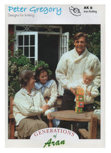 Load image into Gallery viewer, Peter Gregory Knitting Booklet Generation of Aran AK6