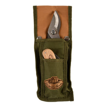 Load image into Gallery viewer, Garden Pruning Set With Stainless Steel Tools &amp; Belt Pouch (Khaki &amp; Brown)