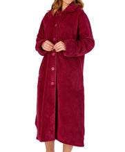Load image into Gallery viewer, Slenderella Button Up Waffle Fleece Dressing Gown (7 Colours)
