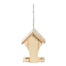 Load image into Gallery viewer, Paint Your Own Hanging Wooden Bird Table with 3 Paint Pots & 1 Brush