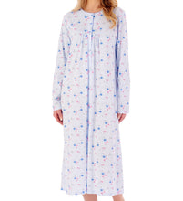 Load image into Gallery viewer, Slenderella Ladies Floral Button Through Jersey Nightdress (3 Colours)