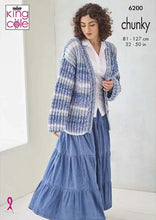 Load image into Gallery viewer, King Cole Knitting Pattern for Women’s Chunky Sweater & Cardigan 6200