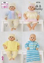 Load image into Gallery viewer, King Cole Double Knitting Pattern – Baby Dolls Clothes & Accessories 6216
