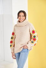 Load image into Gallery viewer, King Cole Chunky Knitting Pattern Ladies Granny Square Jumpers (6228)