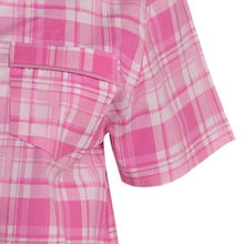 Load image into Gallery viewer, Slenderella Ladies Tartan Pyjamas - Button Top & Trouser Bottoms (Blue or Pink)