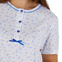 Load image into Gallery viewer, Slenderella Ladies Cotton Floral Pyjamas Set (Blue or Pink)