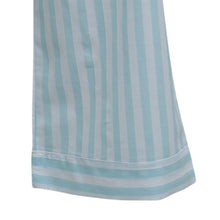 Load image into Gallery viewer, Slenderella Ladies Striped Button Up Top & Trouser Bottoms Pyjamas Set (Mint or Pink)