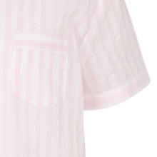 Load image into Gallery viewer, Slenderella Ladies Striped Button Up Top & Trouser Bottoms Pyjamas Set (Mint or Pink)