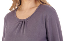 Load image into Gallery viewer, Slenderella Ladies Pyjamas - Plain Top & Checked Bottoms (2 Colours)