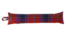 Load image into Gallery viewer, Bright Red & Purple Check Fabric Draught Excluder (4 Sizes)