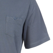 Load image into Gallery viewer, Walker Reid Mens Plain Top & Striped Bottoms Pyjamas Set (Blue or Grey)