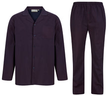 Load image into Gallery viewer, Walker Reid Traditional Navy & Red Diamond Print Pyjamas