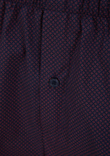Load image into Gallery viewer, Walker Reid Traditional Navy & Red Diamond Print Pyjamas