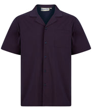 Load image into Gallery viewer, Walker Reid Navy & Red Diamond Print Button Up & Shorts Pyjamas Set