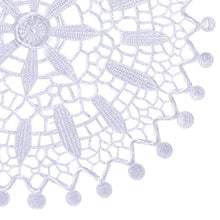 Load image into Gallery viewer, Pack of 6 Floral Lace Round Doilies - White (18.5cm)
