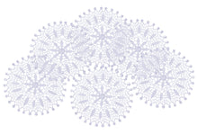 Load image into Gallery viewer, Pack of 6 Floral Lace Round Doilies - White (18.5cm)