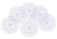 Load image into Gallery viewer, Pack of 6 Floral Lace Round Doilies - White (18.5cm)