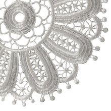 Load image into Gallery viewer, Pack of 6 Floral Lace Round Doilies (3 Colours)