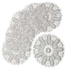 Load image into Gallery viewer, Pack of 6 Floral Lace Round Doilies (3 Colours)
